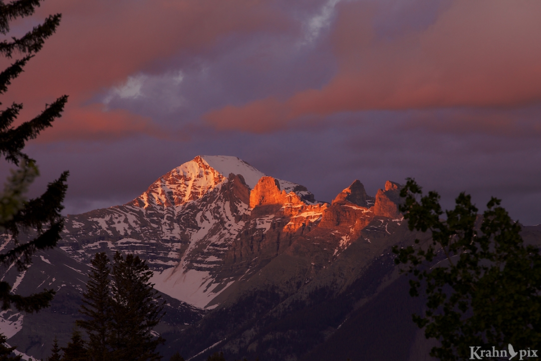 Rockies, mountain, sunset, _MG_2450